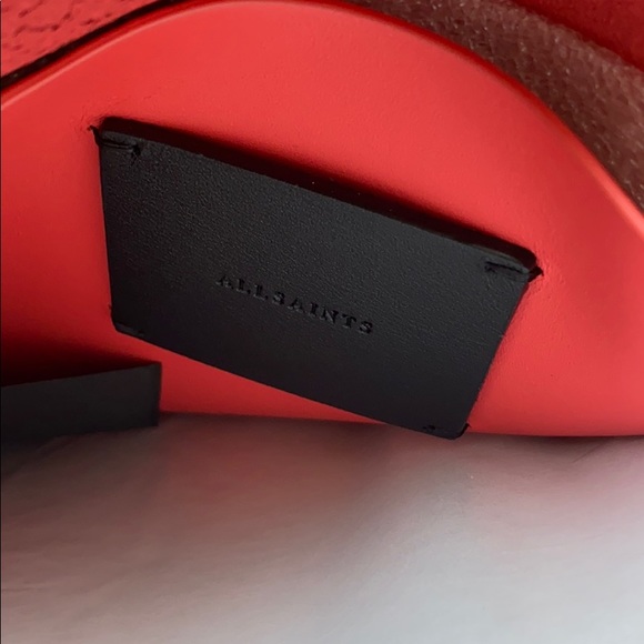 ALL SAINTS Captain Round Leather Crossbody Bag - Picture 14 of 15